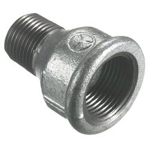 Spidsmuffe galvaniseret 1/2" x 3/8"